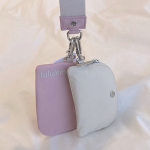 Lululemon Dual Pouch Wristlet - Pink Peony